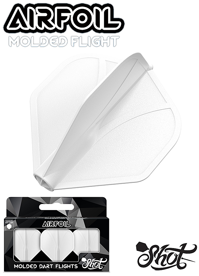 SHOT Airfoil Molded Flights No2 White