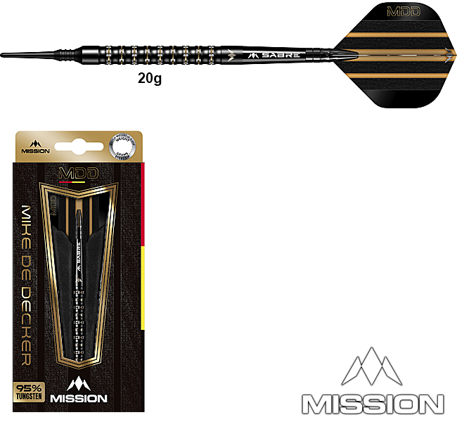 MISSION Mike De Decker95% Black/Gold Soft 20g