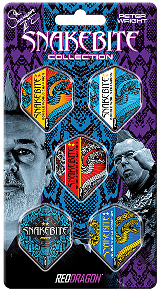 RED DRAGON Peter Wright Snakebite DWC Hardcore Flight Collection