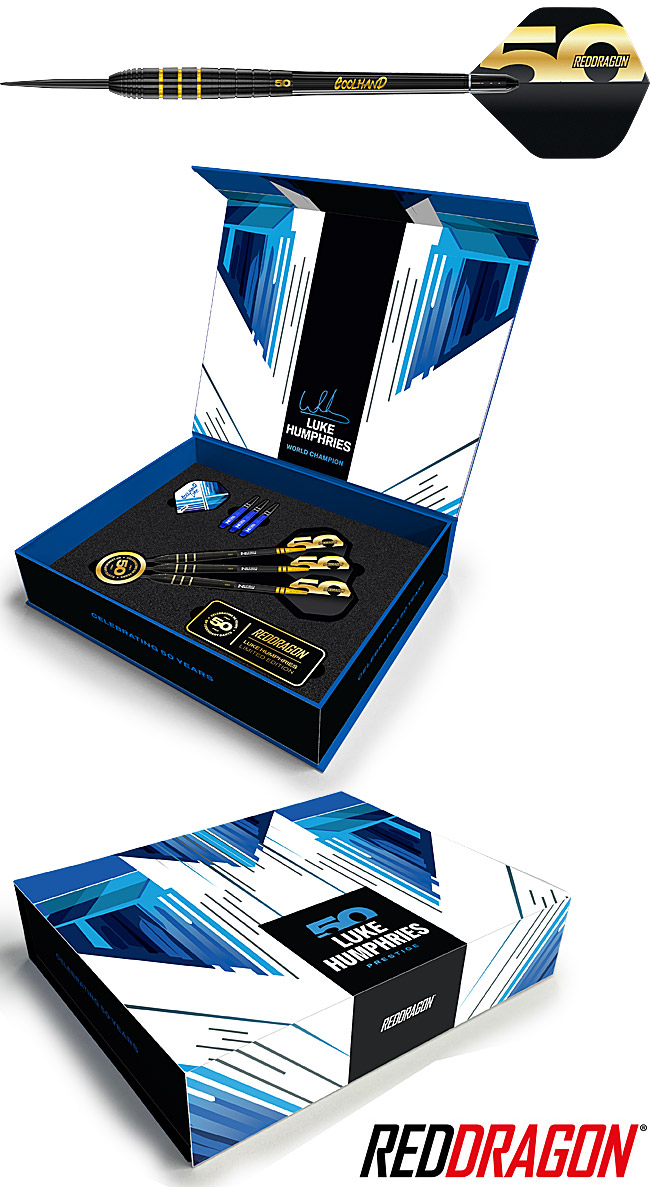 RED DRAGON Luke Humphries - 50 Year Player Edition Box 22g