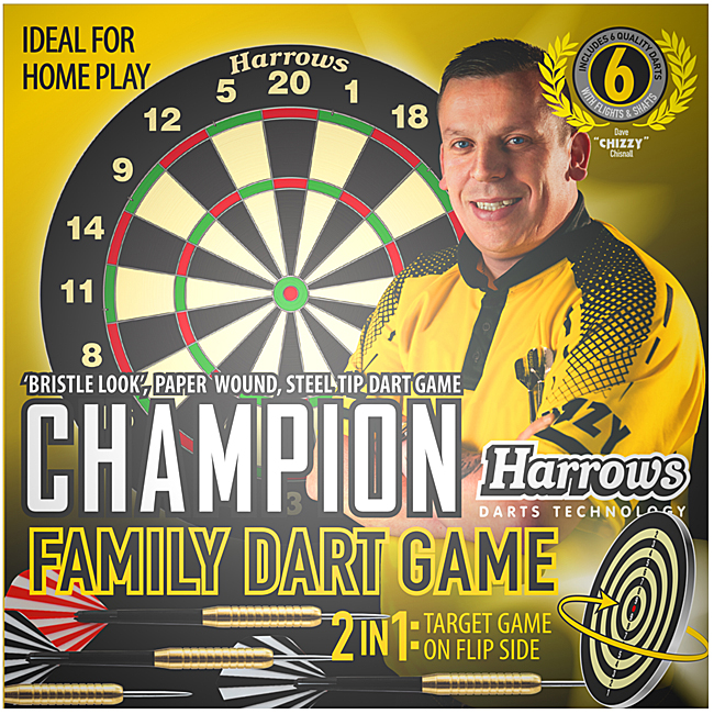 HARROWS Champions Family Dart Game (Paperboard)