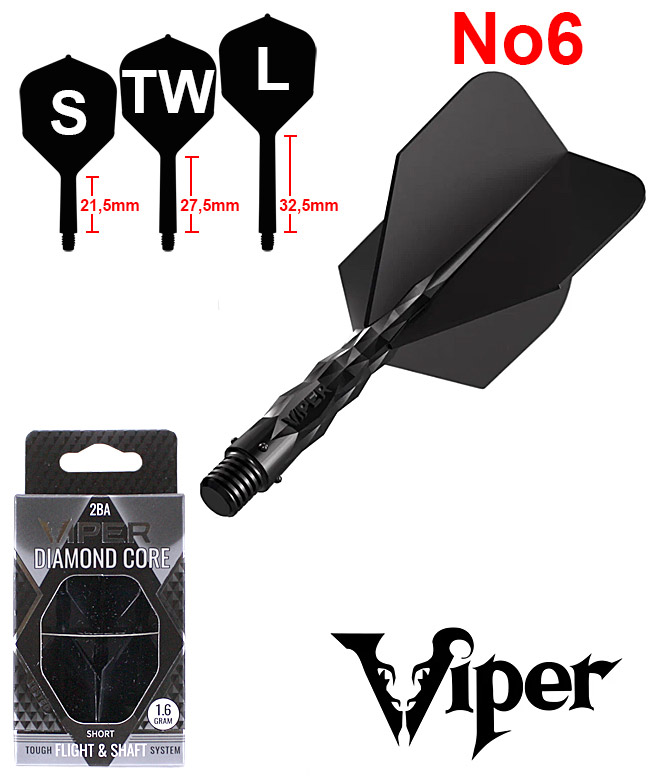 VIPER Diamond Core Flights Black