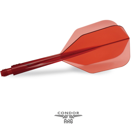 CONDOR AXE Flights Clear Red Small
