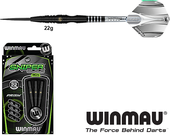 RÜCKLÄUFER: WINMAU Sniper Black 22g