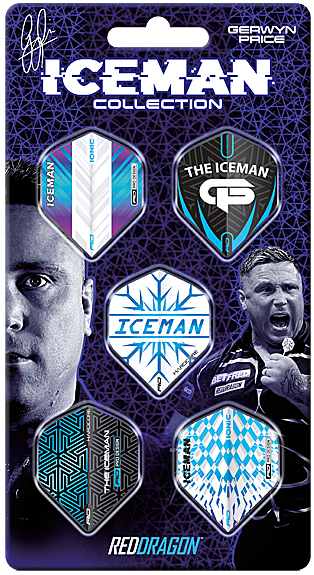 RED DRAGON Iceman Gerwyn Price Hardcore Flight Collection