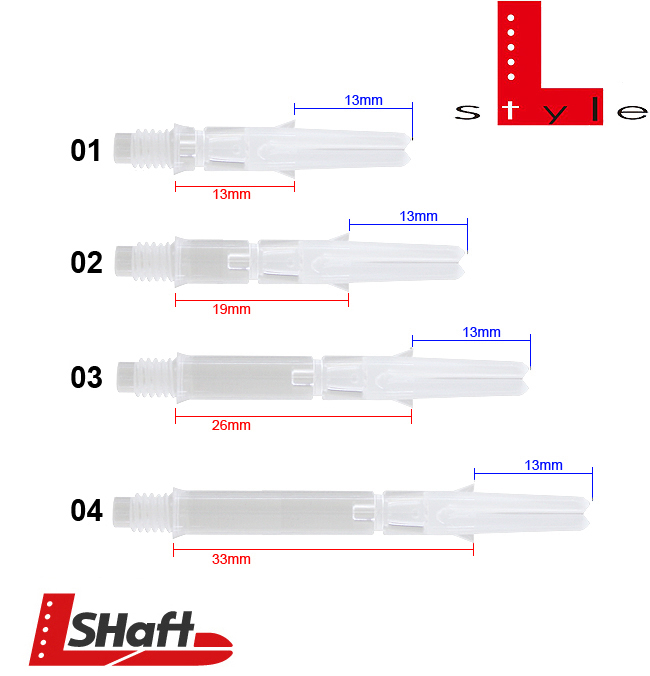 L-STYLE L-Shaft Silent Straight Clear (drehbares Top)