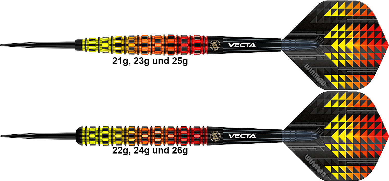 WINMAU Firestorm Flame Tapered 90%