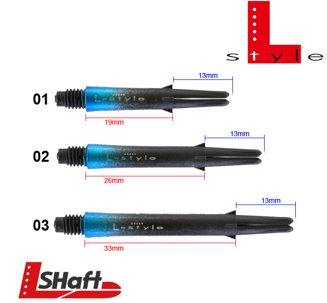 L-STYLE L-Shaft Carbon Lock Straight TwoTone Blue