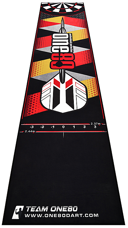 ONE80 Poly Dart Mat Logo 70 x 310cm