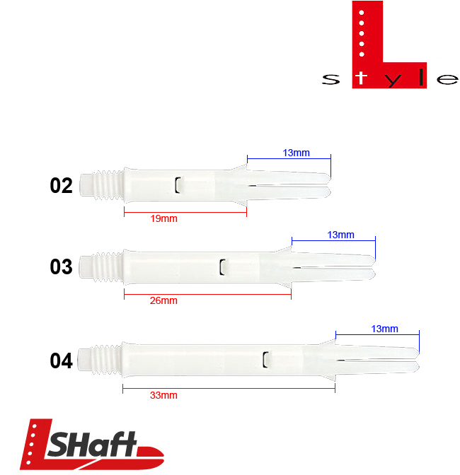 L-STYLE L-Shaft Silent Straight White (drehbares Top)