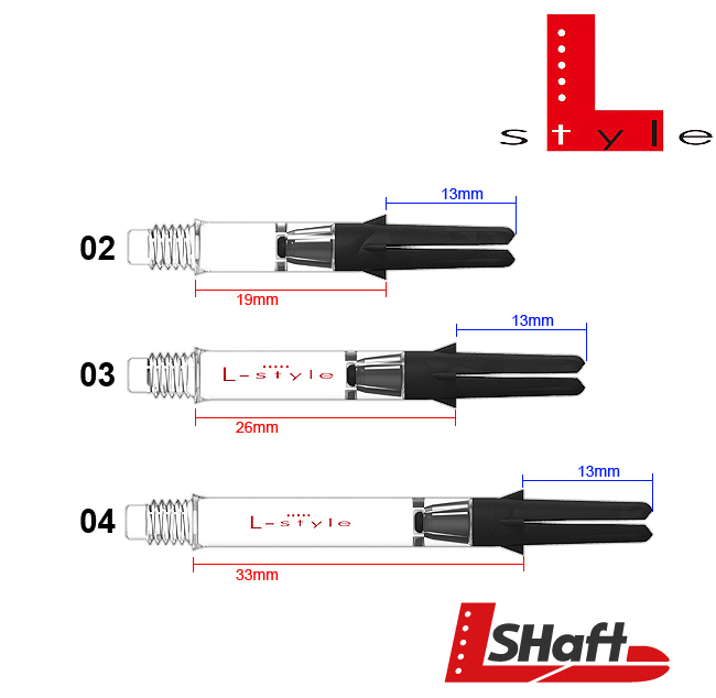 L-STYLE L-Shaft Carbon Silent Straight Clear (drehbares Top)