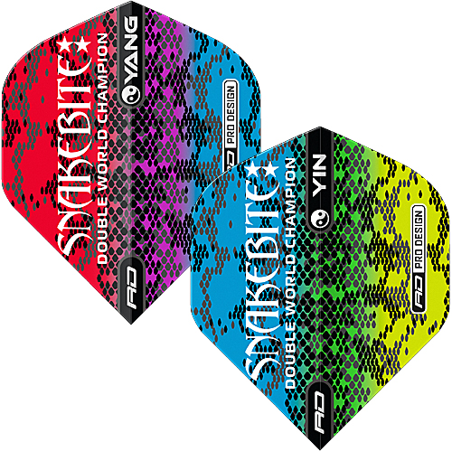 RD Peter Wright Green & Blue Yin Yang Flights