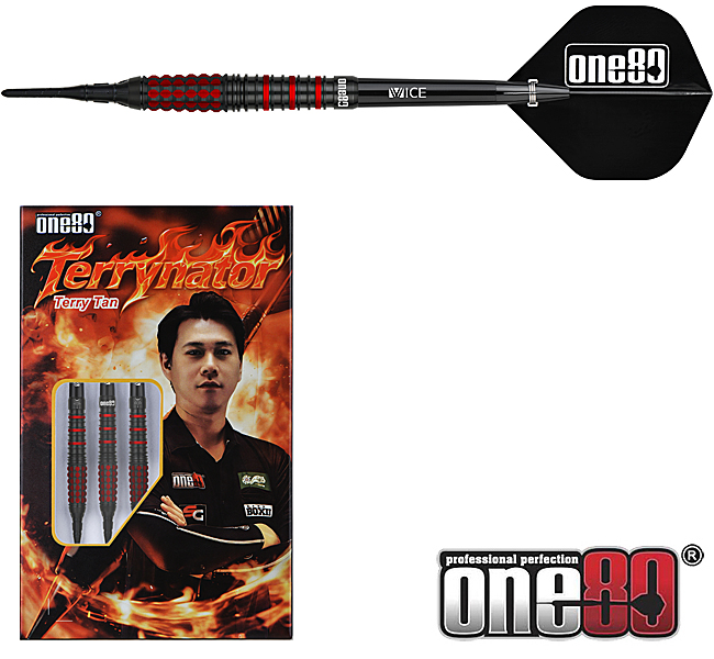 One80 Terry Tan Signature Black/Red 90% Soft 22g