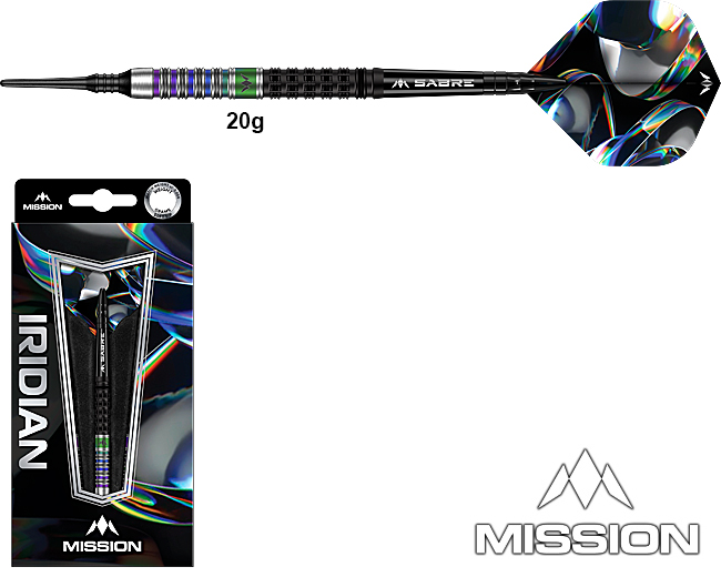 MISSION Iridian Black/Coral 90% Soft - 20g