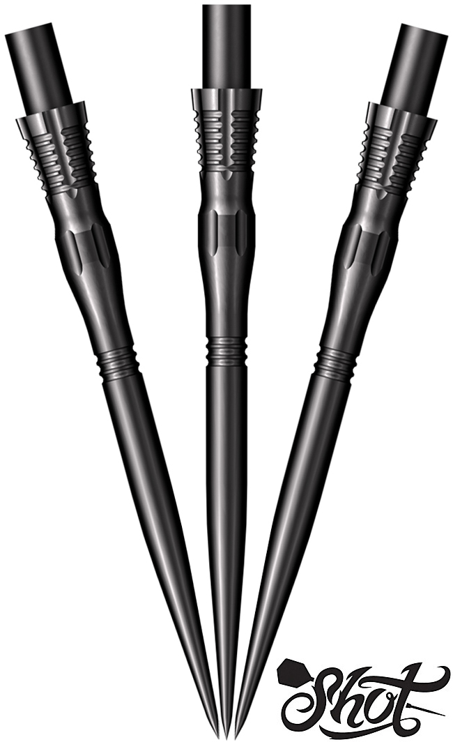 SHOT Cone Steel Tip Points Scallop 35mm