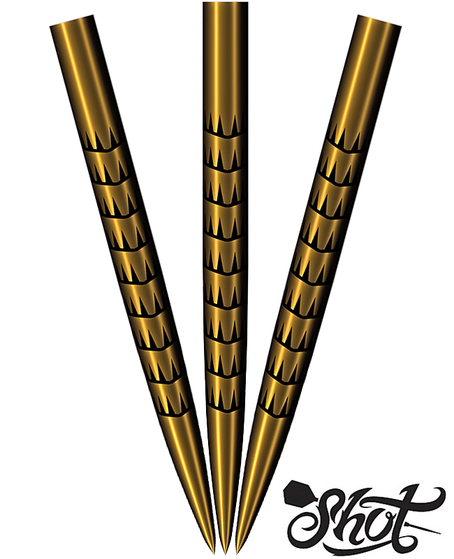 SHOT Badlands Tracks Steel Points Gold