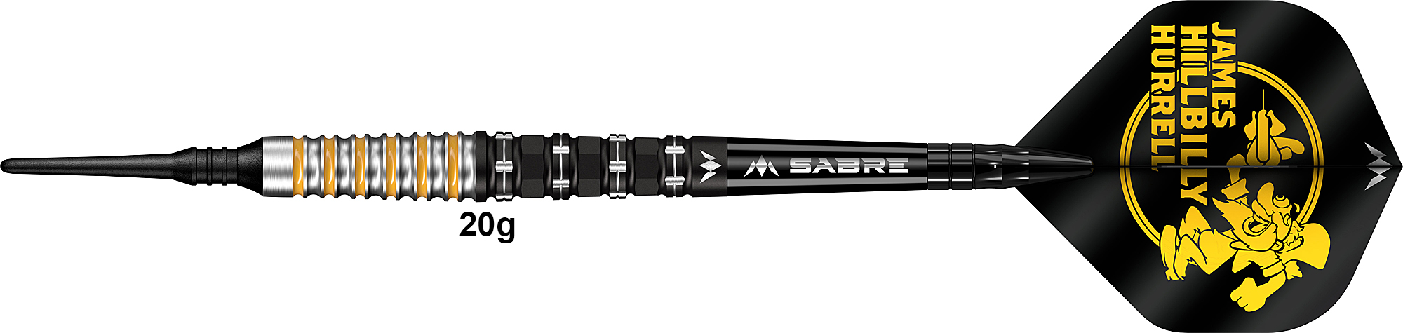 MISSION James Hurrell V2 Black/Yellow 95% - Soft 20g