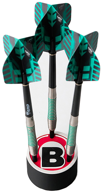 BULLS Darthalter schwarz rund (für 1 Set Darts)