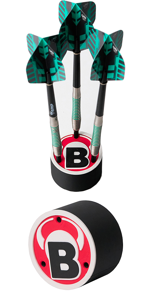 BULLS Darthalter schwarz rund (für 1 Set Darts)
