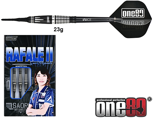 ONE80 Saori Miyamoto Rafale II Black 90% Soft 23g