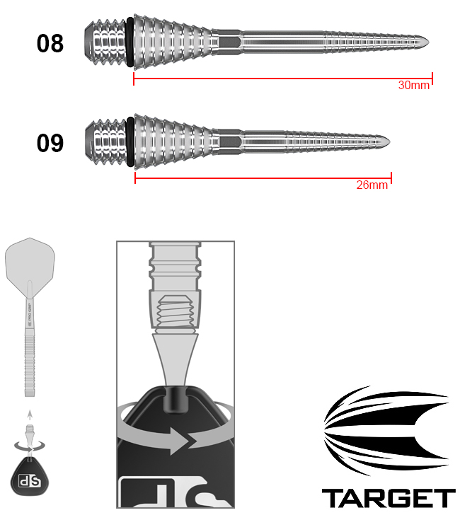 TARGET Titanium Grooved SP Conversion Silver