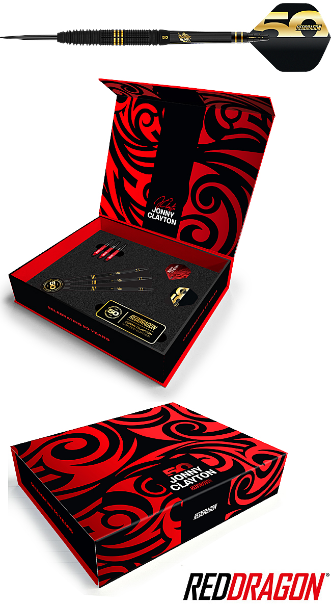 RED DRAGON Jonny Clayton - 50 Year Player Edition Box 22g