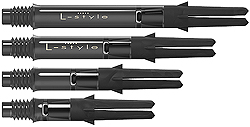 L-STYLE L-Shaft Carbon Silent Straight Clear Black (drehbares Top)