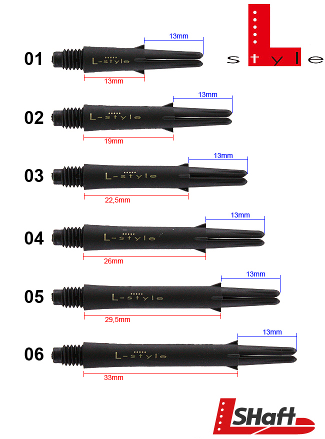 L-STYLE L-Shaft Carbon Lock Straight Black
