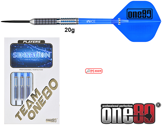 ONE80 Tanja Bencic Sign. Dart Sens. Blue 90% 20g