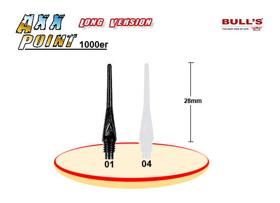 BULLS Axx Points long 1000er Pack