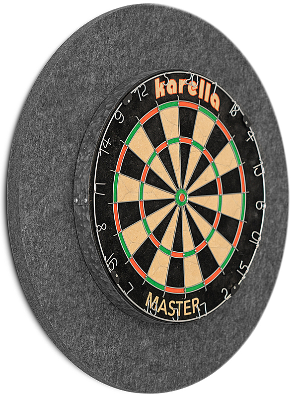KARELLA Schallschutz für Steeldartboards mit integriertem Surround/Auffangring