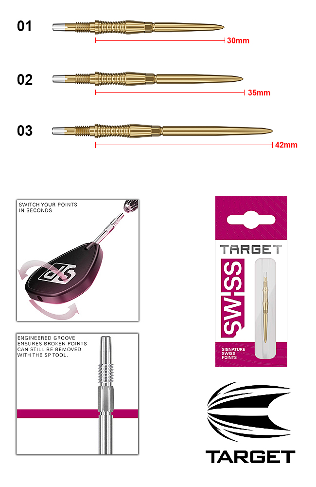 TARGET SWISS Signature RST Points Gold