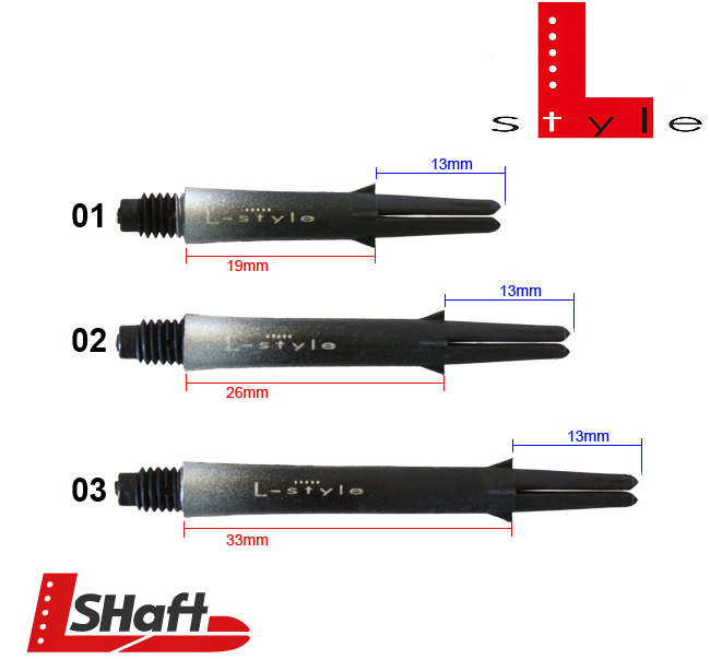L-STYLE L-Shaft Carbon Lock Straight TwoTone Silber