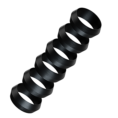 HARROWS Pyramid Rings black