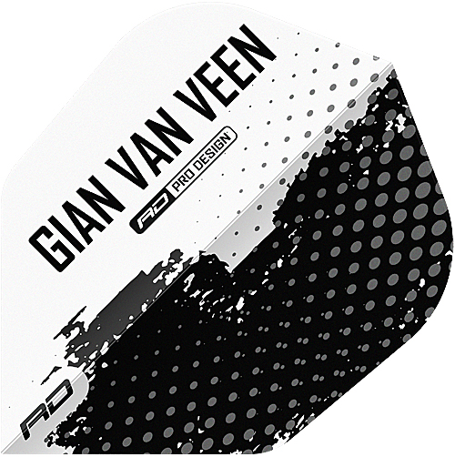 RED DRAGON Flights Gian van Veen Black/White No6