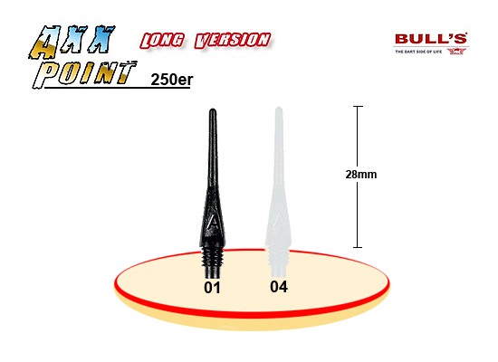 BULLS Axx Points long 250er Pack