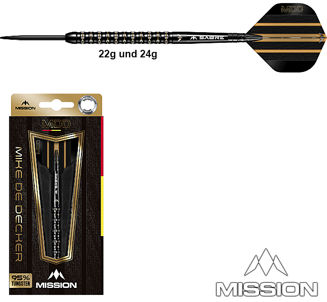 MISSION Mike De Decker 95% Black/Gold