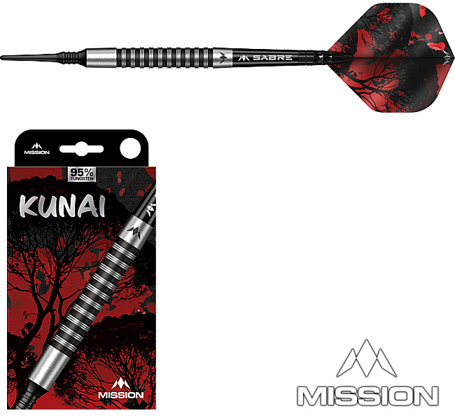 MISSION Kunai Black PVD 95% Soft 19g