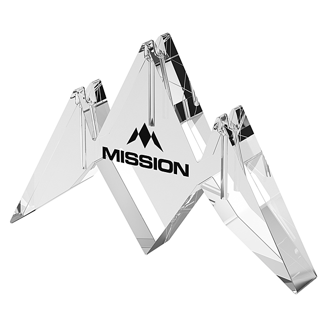 MISSION Acrylic 3 Dart Stand Logo