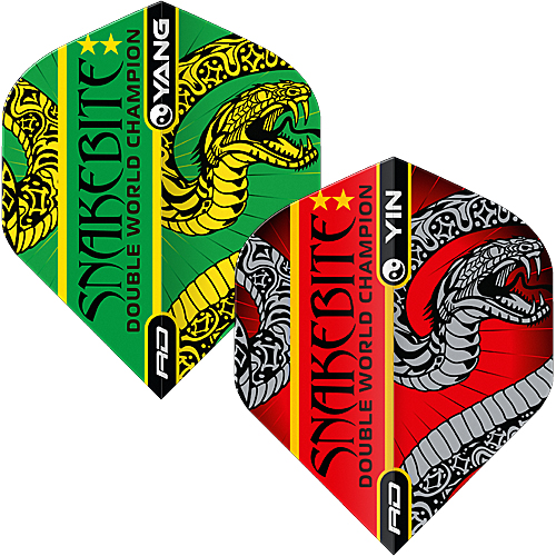 RD Peter Wright Red & Green Yin Yang Flights