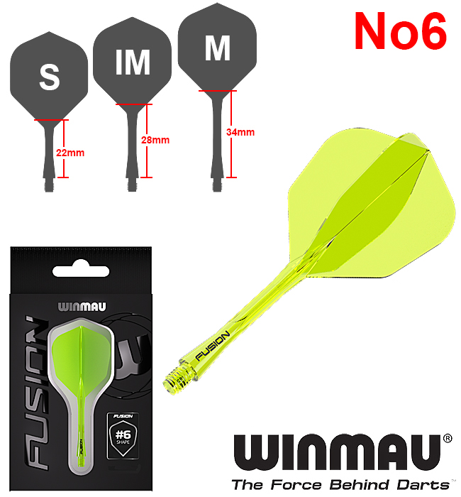 WINMAU Fusion F/S Neon Yellow No6
