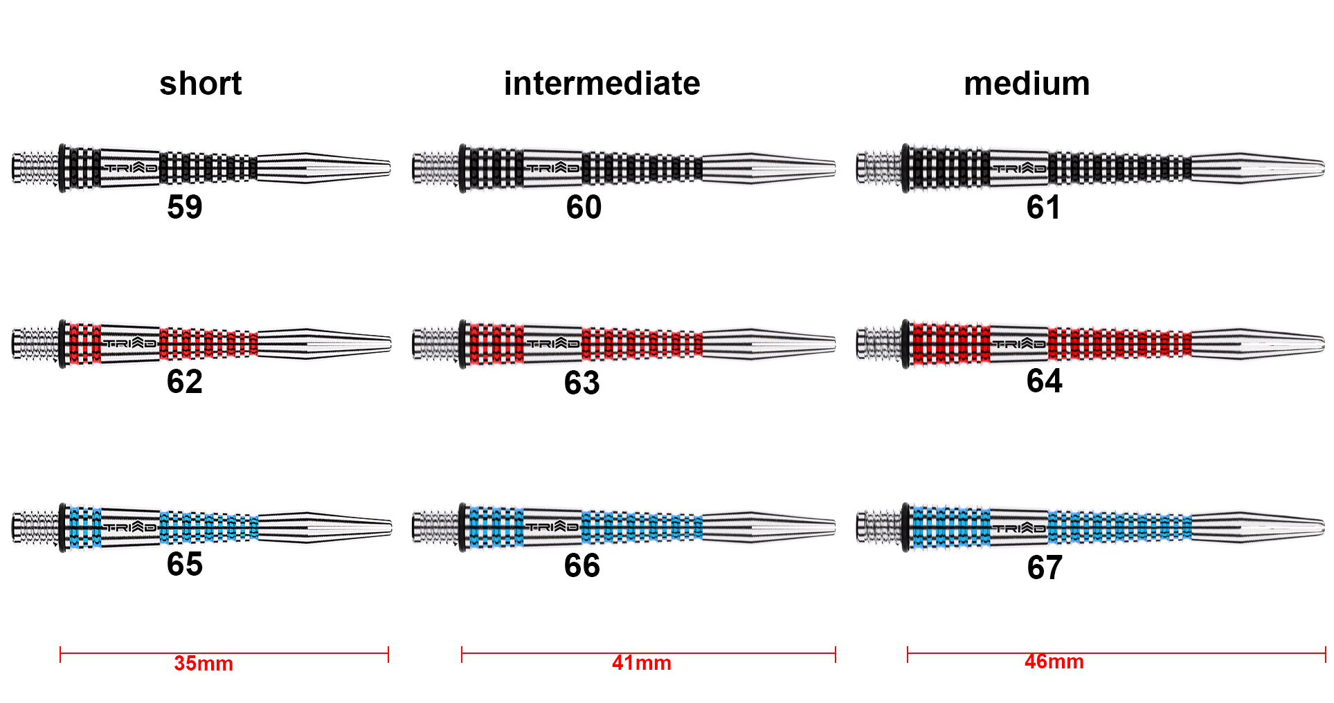 WINMAU Triad RX Shafts