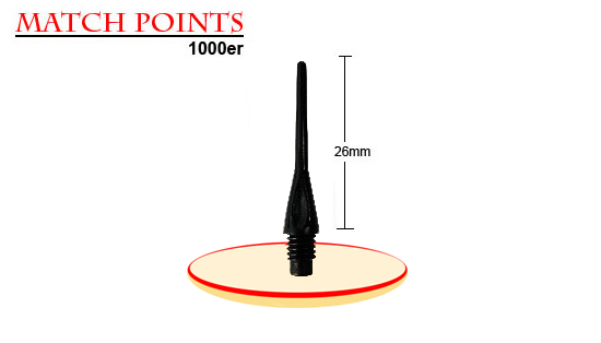 HARROWS Match Points 1000er Pack