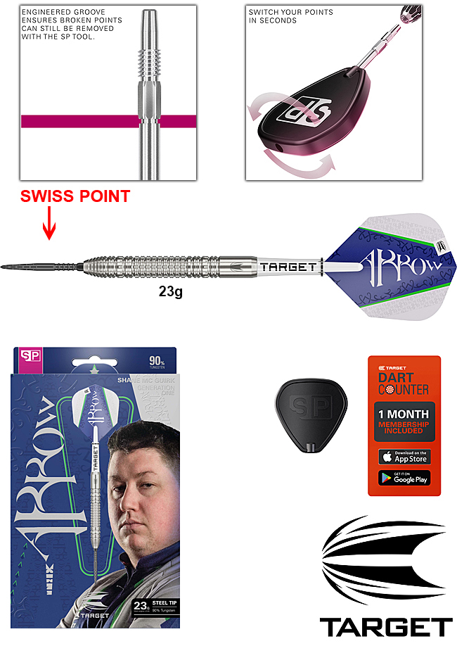 TARGET Shane Mc Guirk G1 SWISS Point 90% - 23g