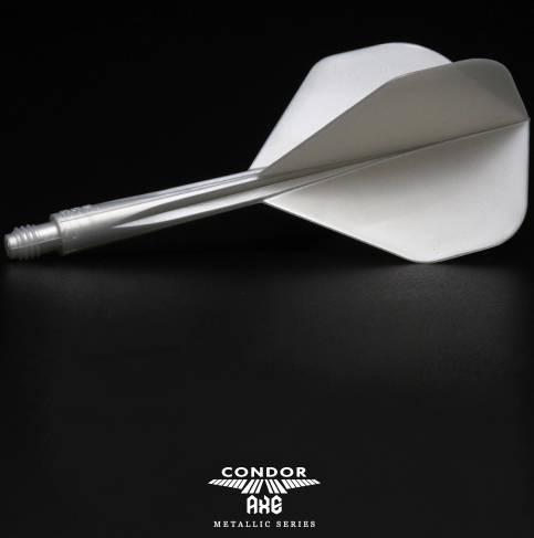 CONDOR AXE Flights Metallic Pearl-Silver Standard