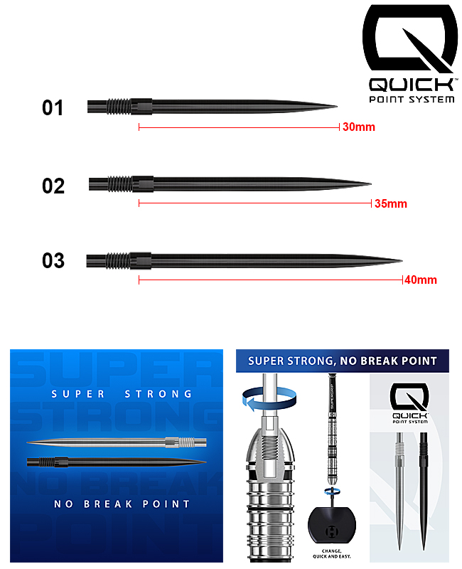 HARROWS QUICK Points Black