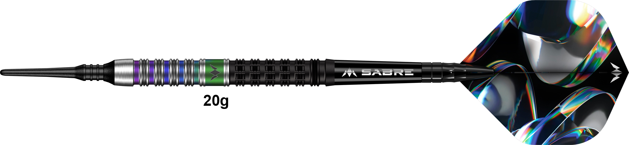 MISSION Iridian Black/Coral 90% Soft - 20g