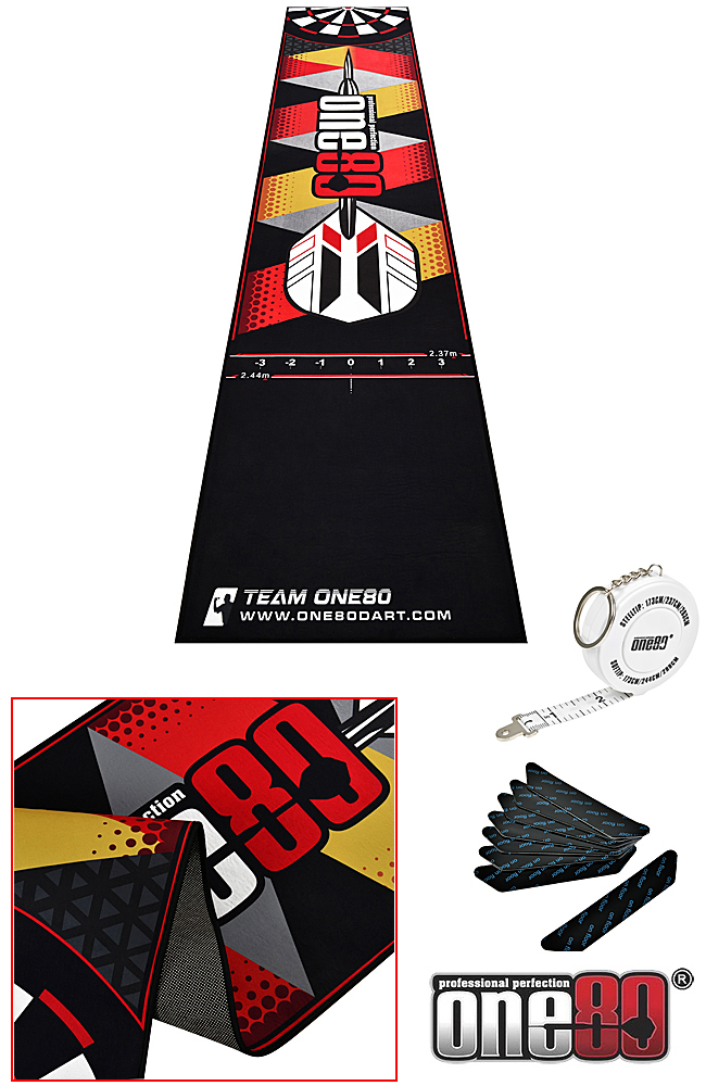 ONE80 Poly Dart Mat Logo 70 x 310cm