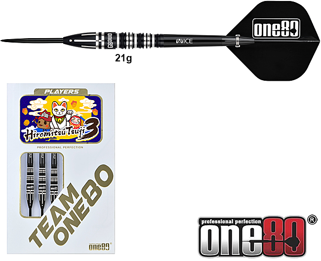 ONE80 Hiromitsu Tsuji Signaturre V3 Black 90% 21g