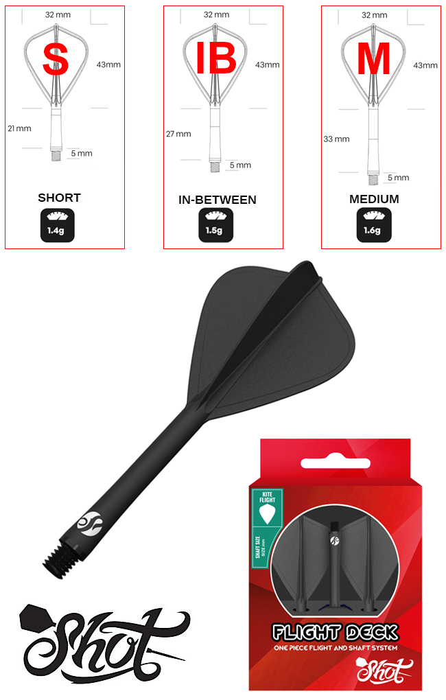 SHOT Flight Deck One Piece Black Kite